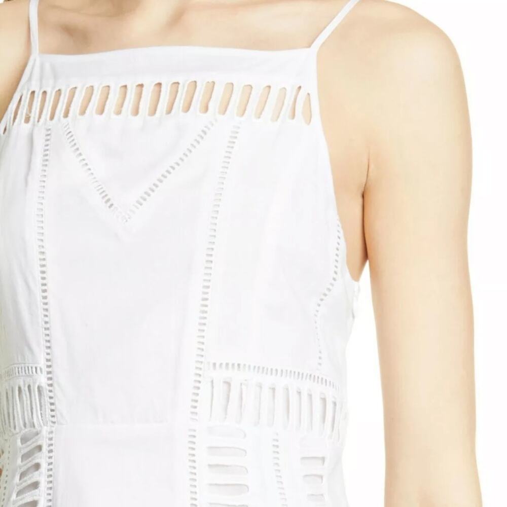 Dolan Bronwyn Cutout Detail White Cotton Midi Dress Womens Size XL NWT Bride